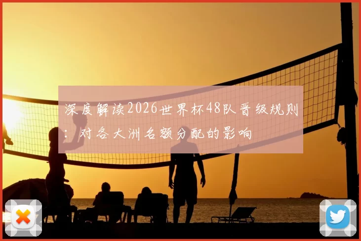 深度解读2026世界杯48队晋级规则：对各大洲名额分配的影响